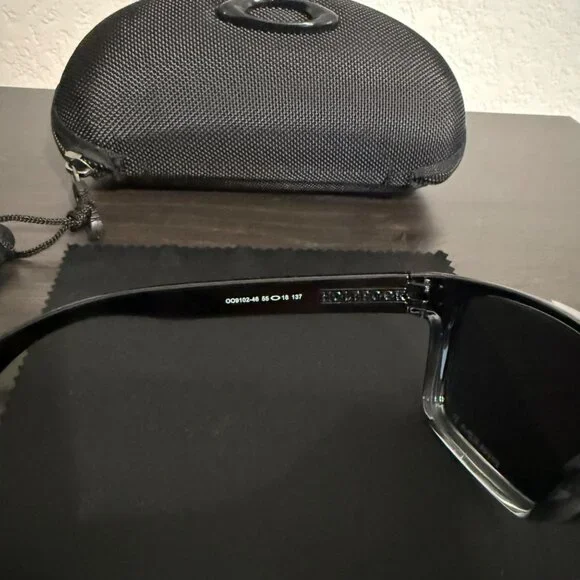OO9102 Oakley Holbrook Dark Ink Fade Polished Frame Prizm Polarized Sunglasses - Picture 7 of 13